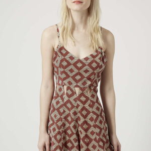 Cut-Out Tribal Print Playsuit