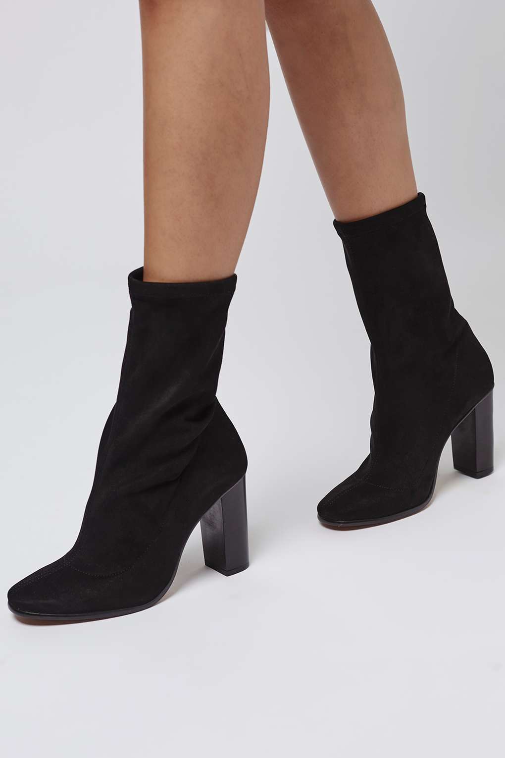 Topshop Hex Sock-Fit Ankle Boots 